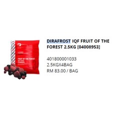 DIRAFROST IQF SUMMER FRUIT MIX (2.5KG/PKT)