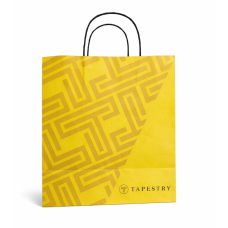 TAPESTRY YELLOW PAPERBAG WITH HANDLE (50 PCS X PKT)