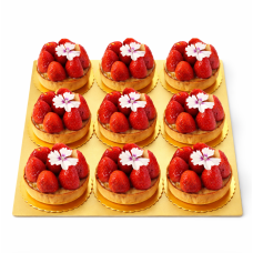 STRAWBERRY & TIE GUAN YING TART (9 PCS)